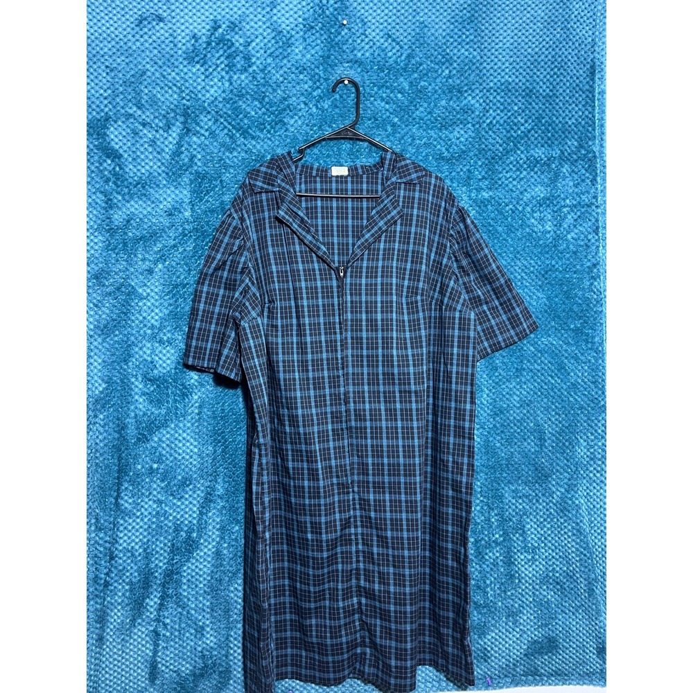 Plaid Dress Blue Black Check Robin Zip Universal Studios Movie Costume